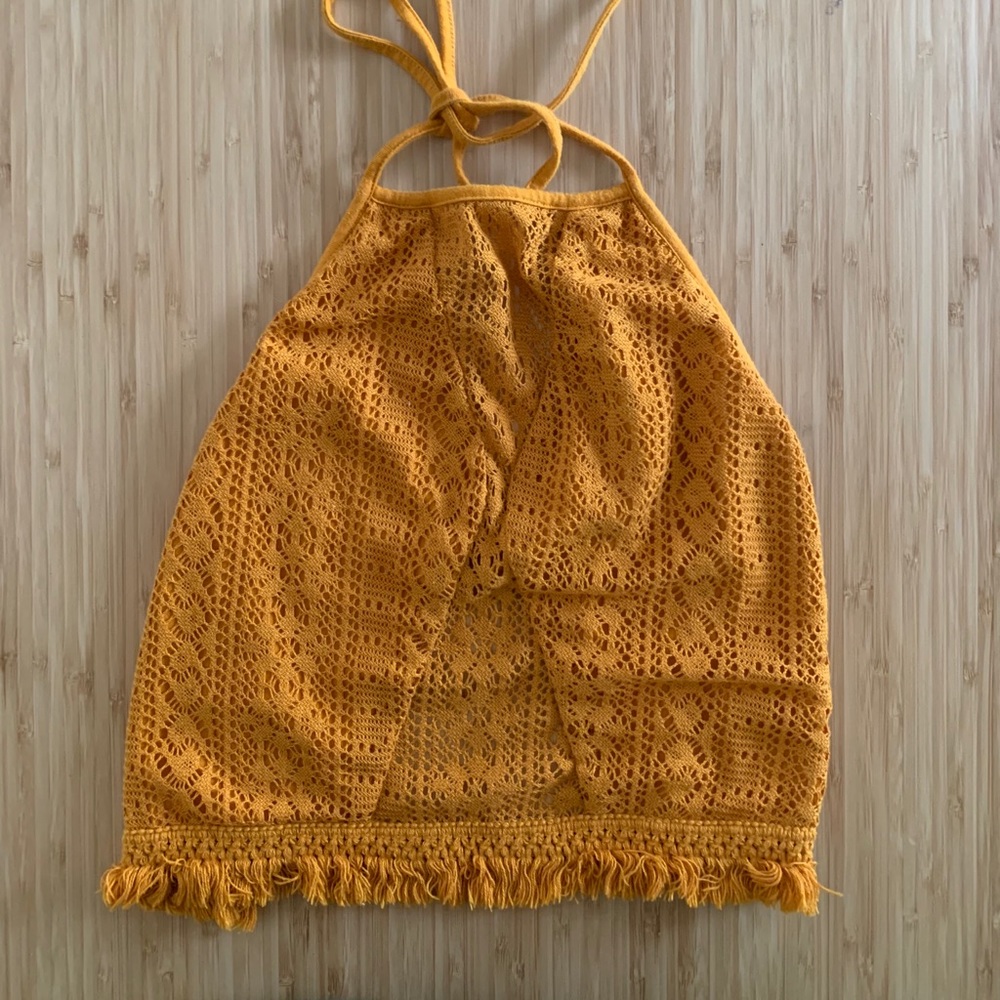 Earthbound crochet halter top
